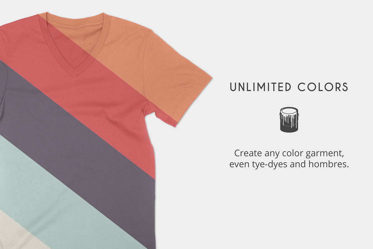 V-Neck T-Shirt Apparel Mockups, a Shirt Mockup by Photific (Photo 5 of 5)