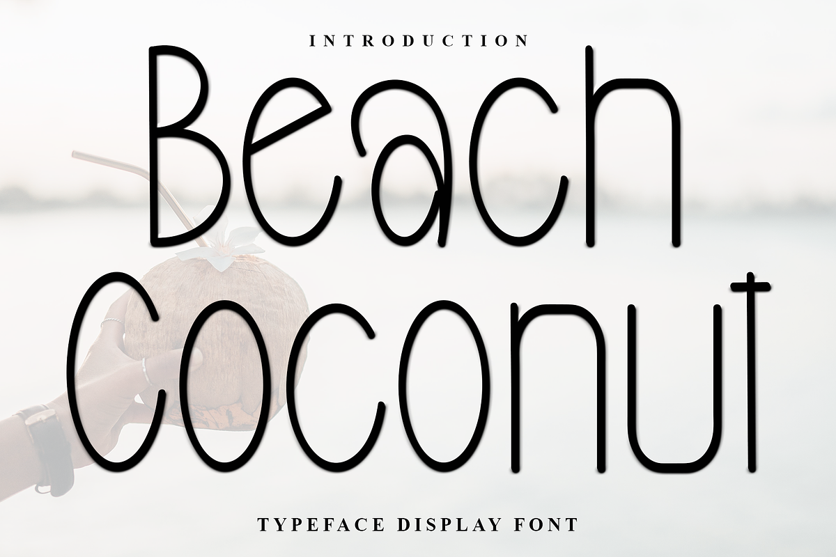 Beach Coconut, a Sans Serif Font by FreshTypeINK (Photo 1 of 7)