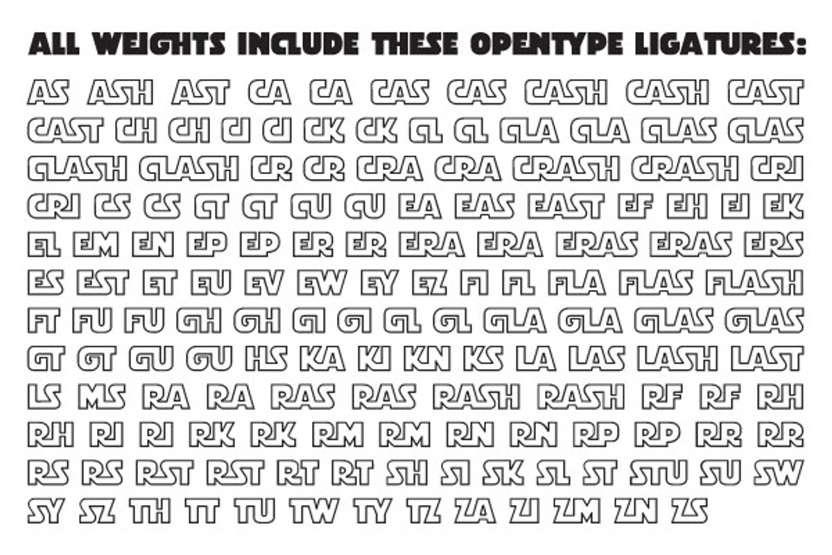 Stormtrooper - interlocking sci-fi, a Font by Comicraft Fonts (Photo 5 of 5)