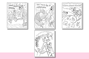 Funny Animal Nurse Coloring Page.