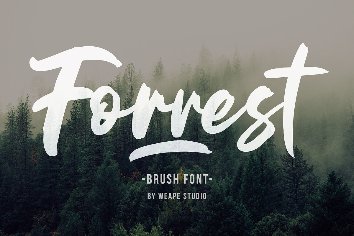 Forrest - Brush Font