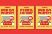 Pizza Delivery Flyer Set, a Flyer Template by Patria Ari (P4tcreativa) (Thumbnail 4 of 4)