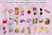 ITALIAN SEASIDE Graphics, a Decorative Illustration by Chantelle T Illustrations (Thumbnail 3 of 11)