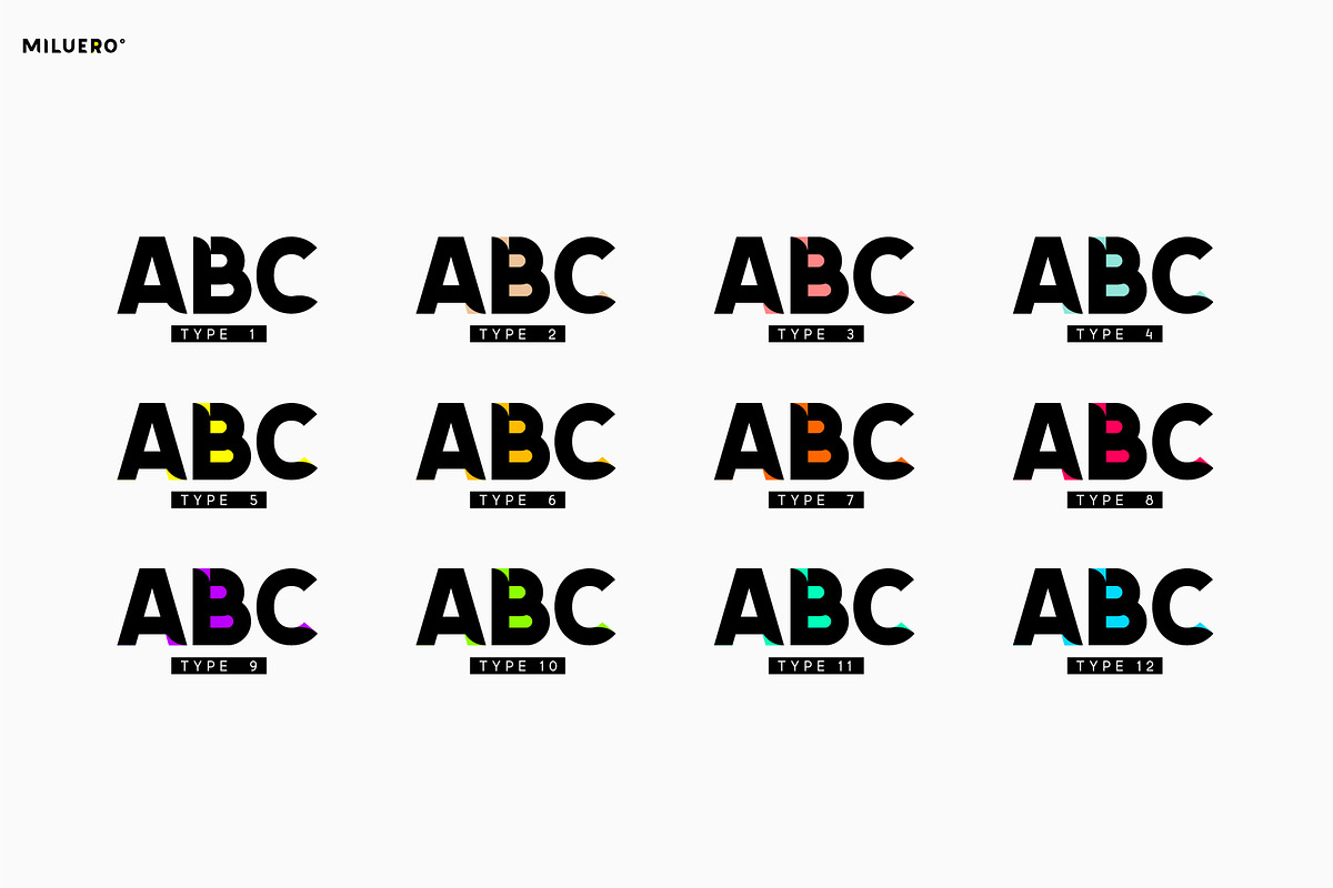 Miluero. Stylized Color OTF-SVF font, a Symbol Font by Luxfont (Photo 9 of 10)