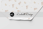 Clouds, moon, and stars pattern, a Pattern Graphic by lindoet23 (Thumbnail 3 of 3)