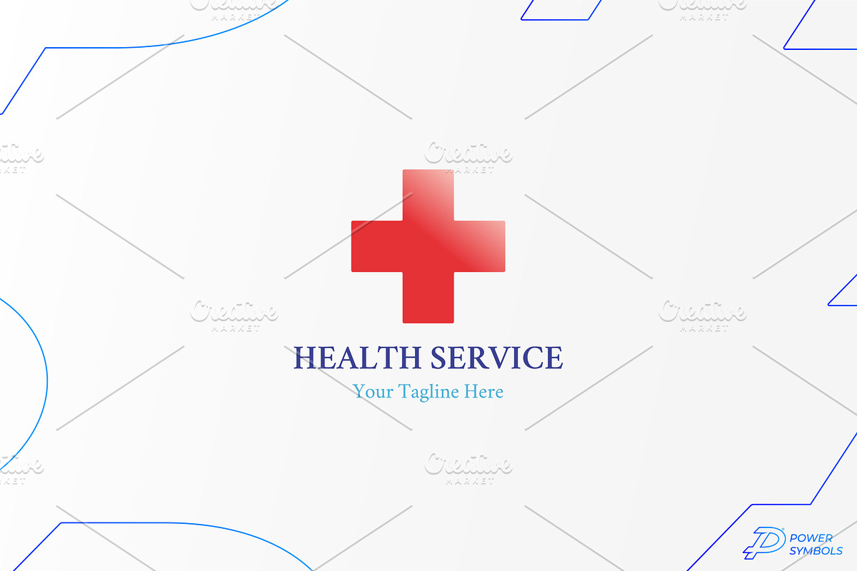 Health Service Logo Template, a Branding & Logo Template by Power Symbols (Photo 1 of 3)
