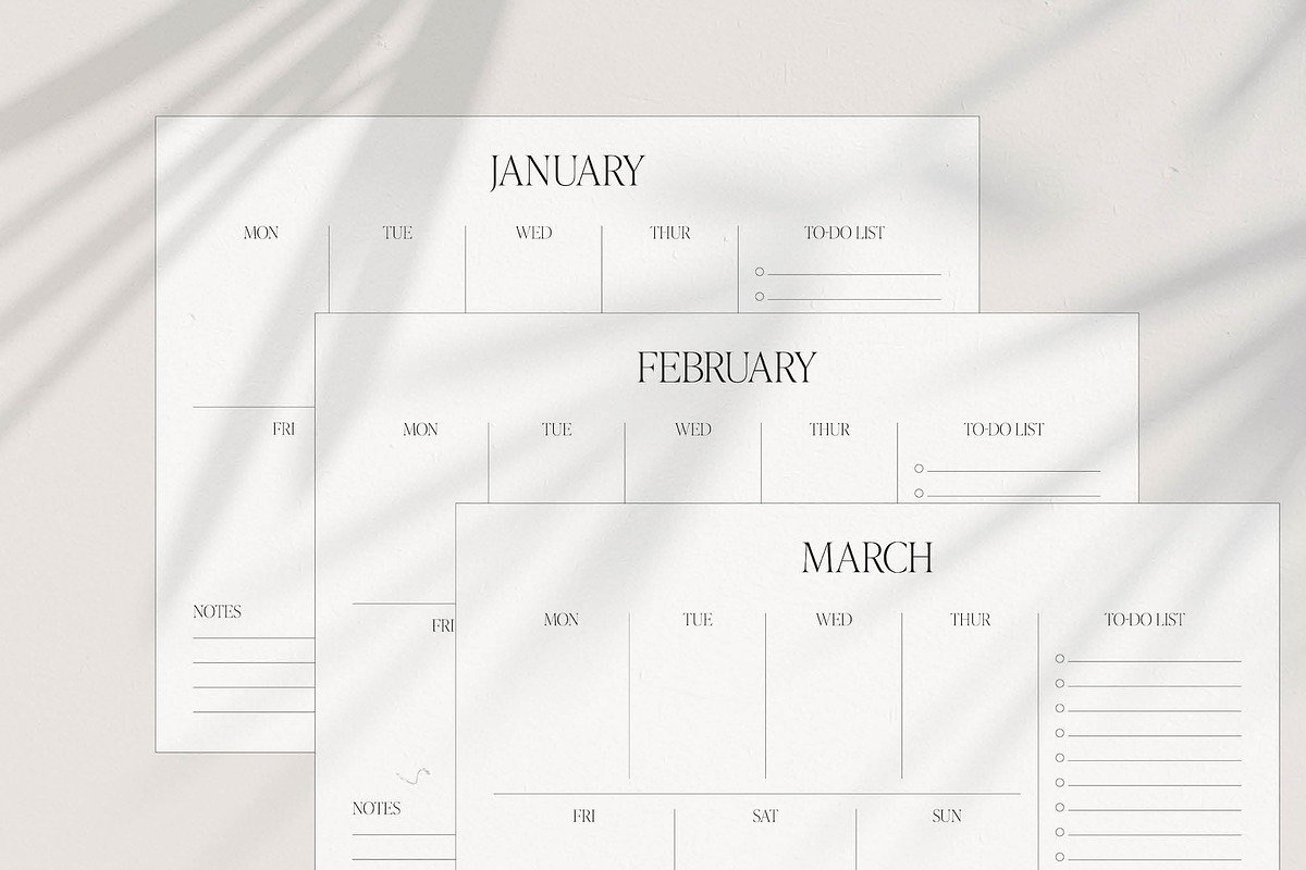 Minimalist Printable Weekly Planner, a Templates & Theme by StudioSage (Photo 1 of 6)