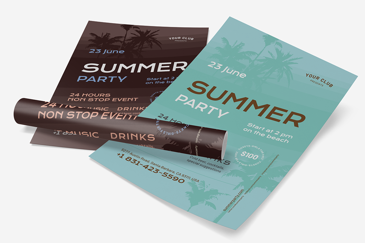 Summer Event Poster Template #4, a Flyer Template by Danil Polshin (Photo 4 of 6)