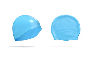 Blue Swim Cap 3D Model