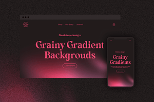 Grainy Gradient Shapes & Backgrounds