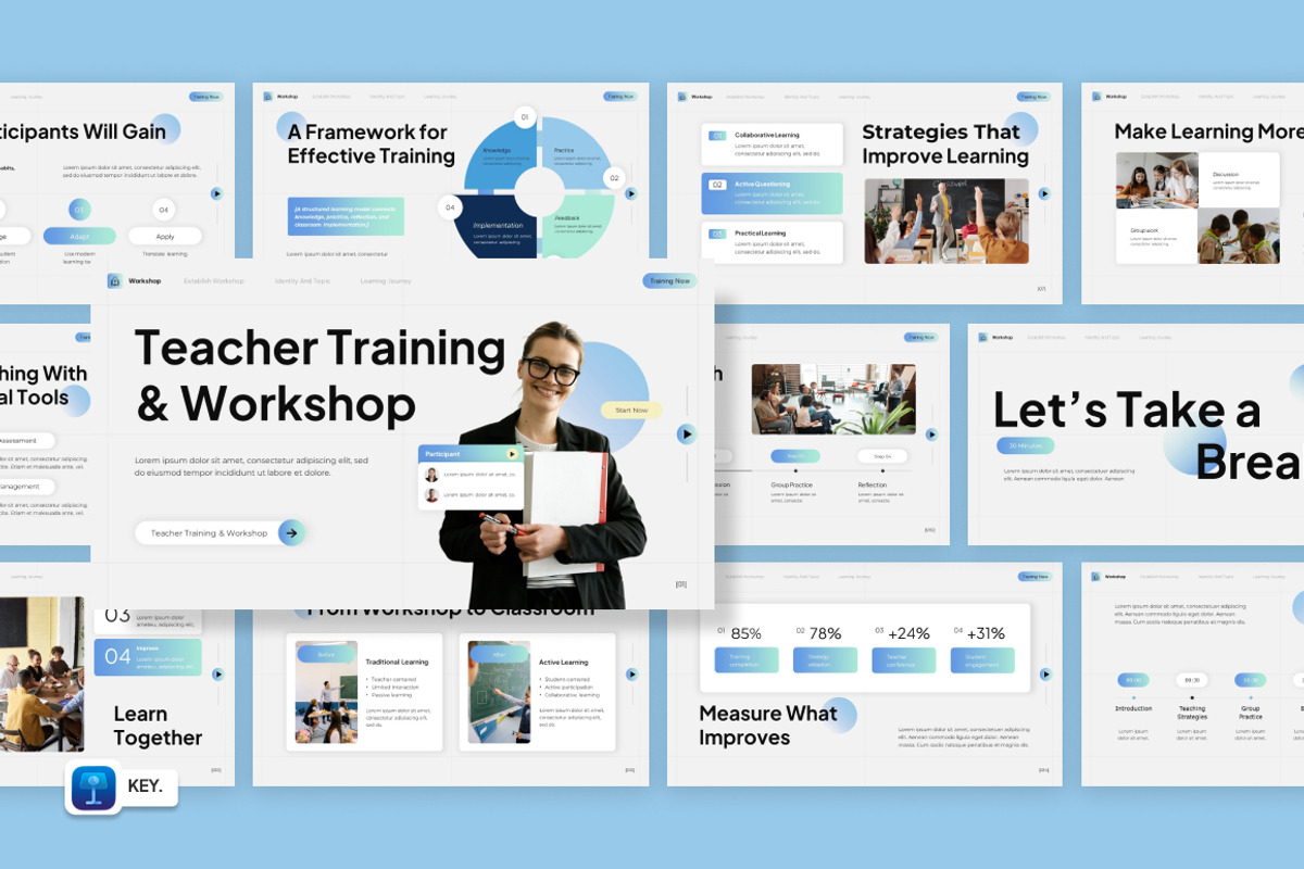 Teacher Training & Workshop Keynote, a Presentation Template by Loin Studio (Photo 1 of 4)