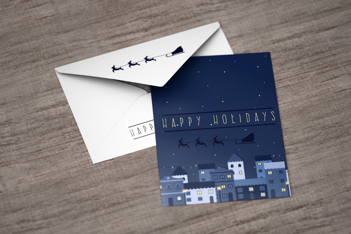 A6 Postcard with Envelope Mock-Up, a Print Template by MassDream (Photo 3 of 11)