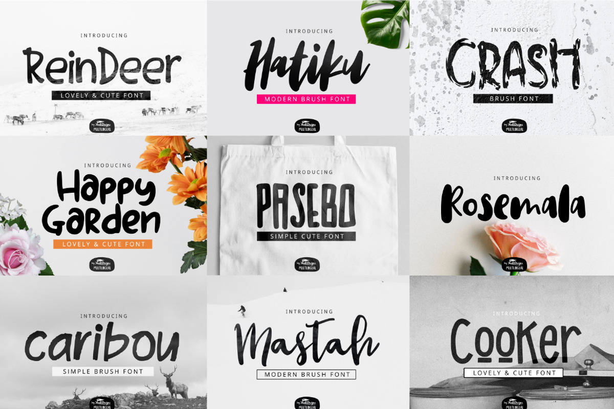 MIXED Huge Font Bundles 68 Fonts, a Handwritten Font by YandiDesigns (Photo 4 of 7)