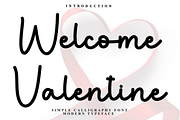 Welcome Valentine, a Handwritten Font by FreshTypeINK (Thumbnail 1 of 8)