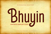 Bhuyin - Display Font, a Sans Serif Font by twinstd (Thumbnail 1 of 10)