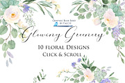Greenery Bundle with White Flowers, an Illustration by Graphic Blue Bird (Thumbnail 2 of 10)