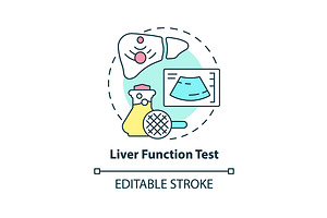 Liver Function Test Concept Icon