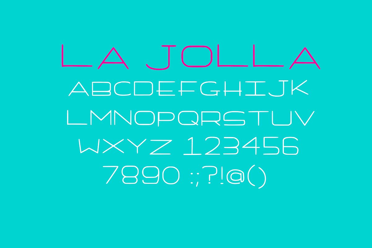 La Jolla Mid-Century Inspired Font, a Sans Serif Font by CC CREATIVE CO (Photo 2 of 2)