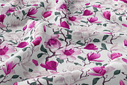 Realistic Seamless Pattern Magnolia, a Pattern Graphic by MarynaPetrovska (Thumbnail 3 of 16)