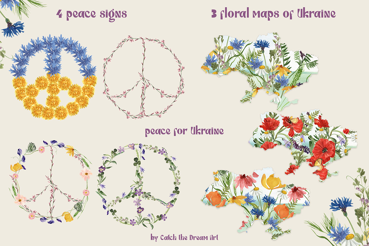 PEACEFUL MEADOW Wildflowers, a Decorative Illustration by Catch the Dream Art (Photo 10 of 16)