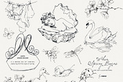When Spring Begins: Line Art, a Seasonal Illustration by Purple (Thumbnail 4 of 15)