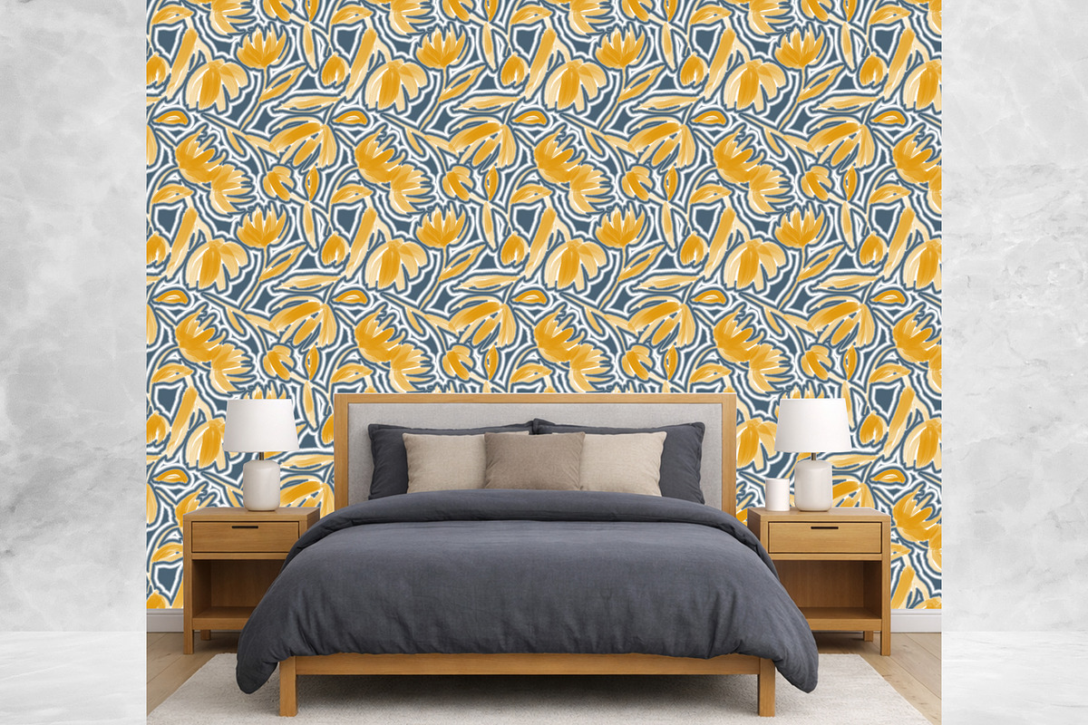 FLORAL SEAMLESS PATTERN, a Pattern Graphic by MartinShop (Photo 5 of 10)