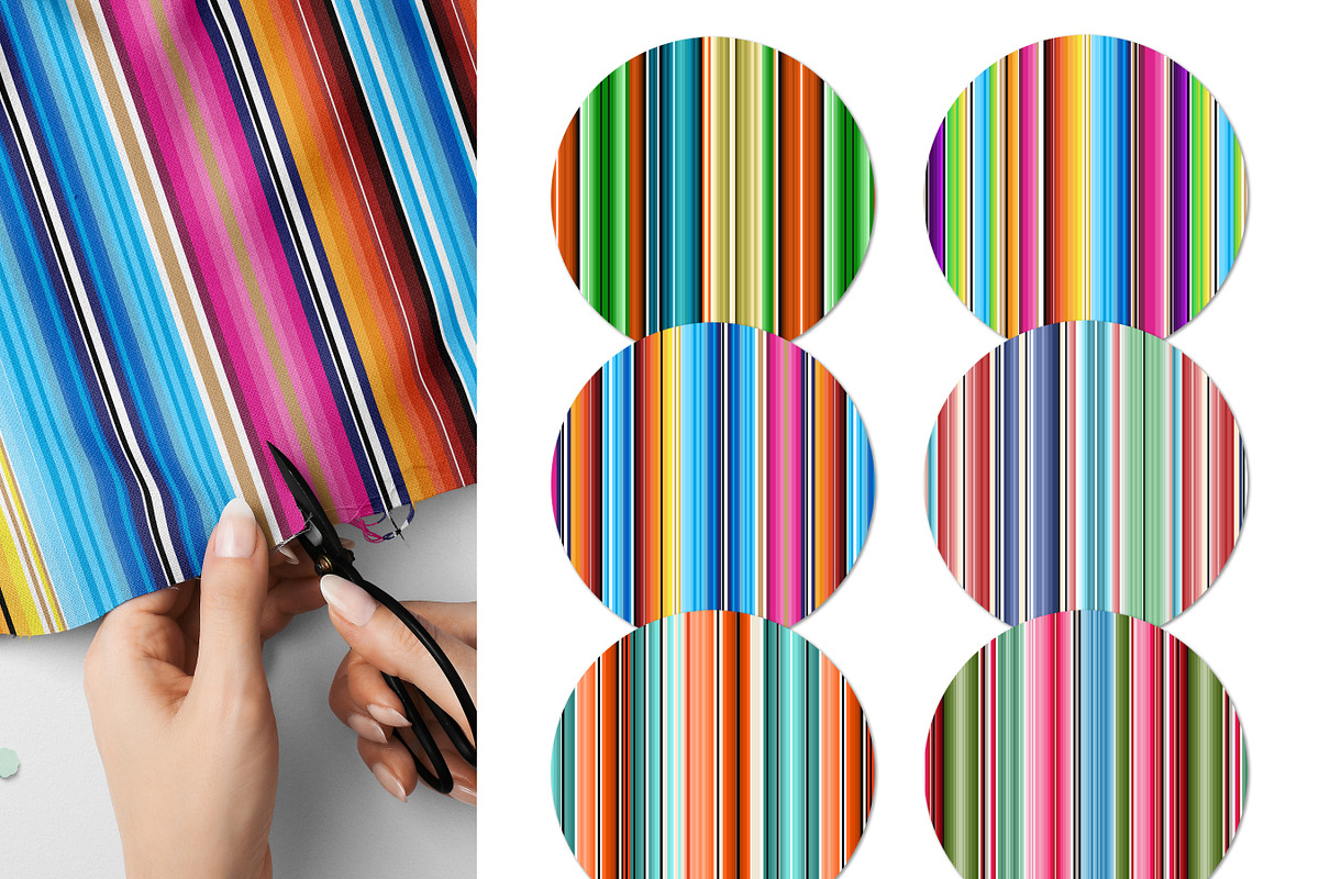 Mexican Serape Seamless Patterns, a Pattern Graphic by Lagmar Design (Photo 2 of 6)