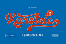 Karstelo | Retro Bold Font