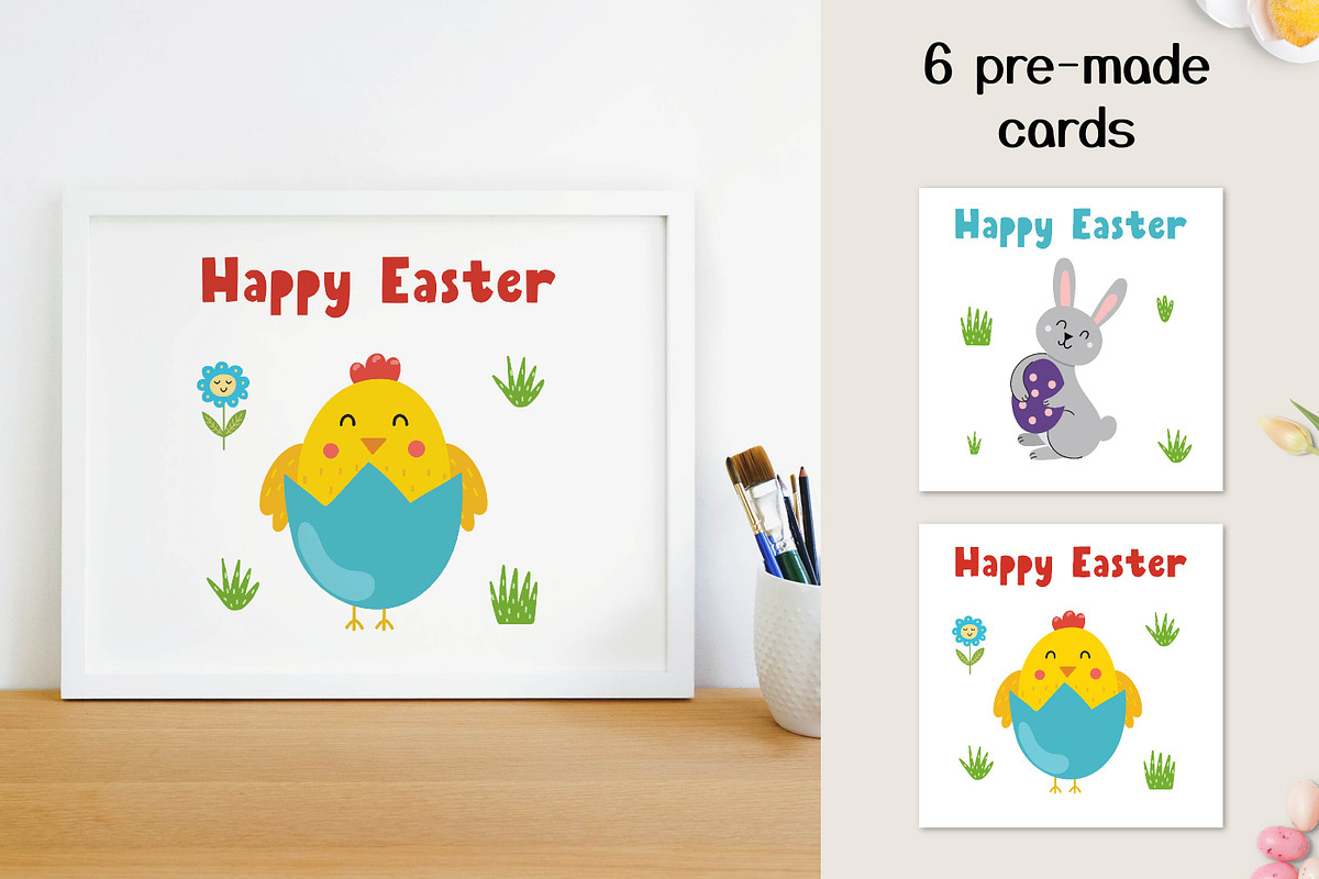 Easter Collection: Clipart, Patterns, a Decorative Illustration by Gulnara Sabirova (Photo 7 of 10)
