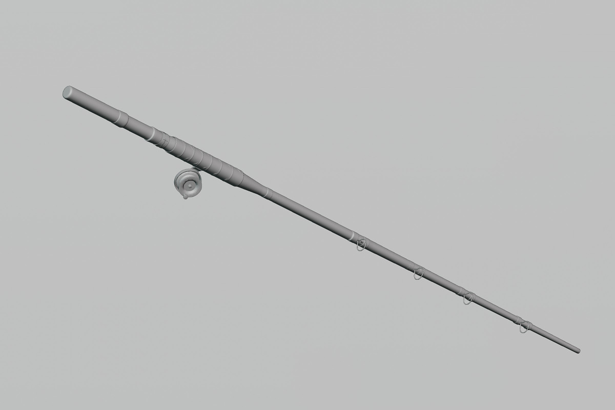 Fishing rod 3d model, an Object 3D Model by fahad121 (Photo 3 of 5)