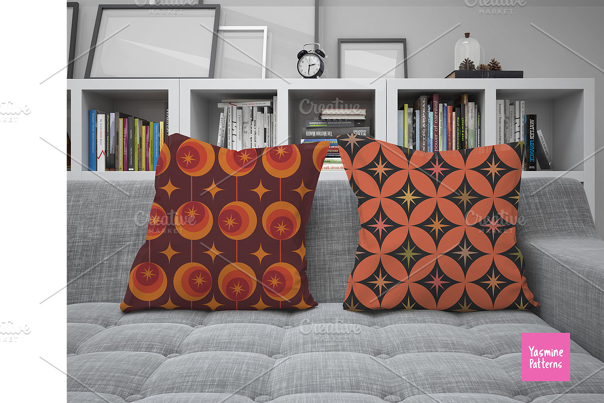 Mid Century Atomic Patterns, a Pattern Graphic by Yasmine Patterns (Photo 3 of 6)