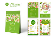 Avocado and Salad Watercolor, a Food Illustration by CreativeValuation (Thumbnail 5 of 11)