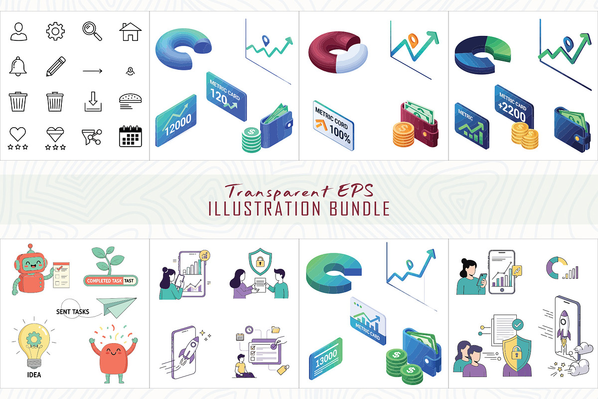 Ui ux elements concepts design set, a Decorative Illustration by Sofia's Fashion (Photo 2 of 6)