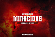 Minacious Font, a Font by GRVS Studio (Thumbnail 2 of 5)