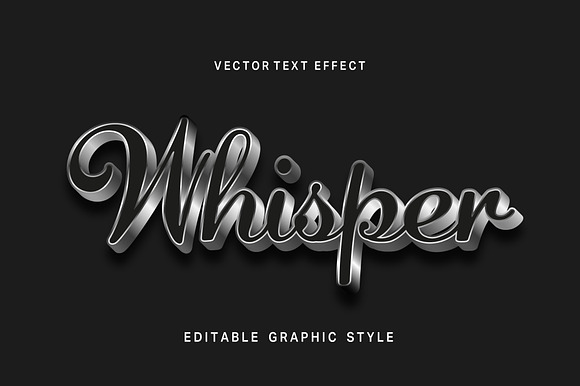 Elegant Script Metallic Text Effect preview 4