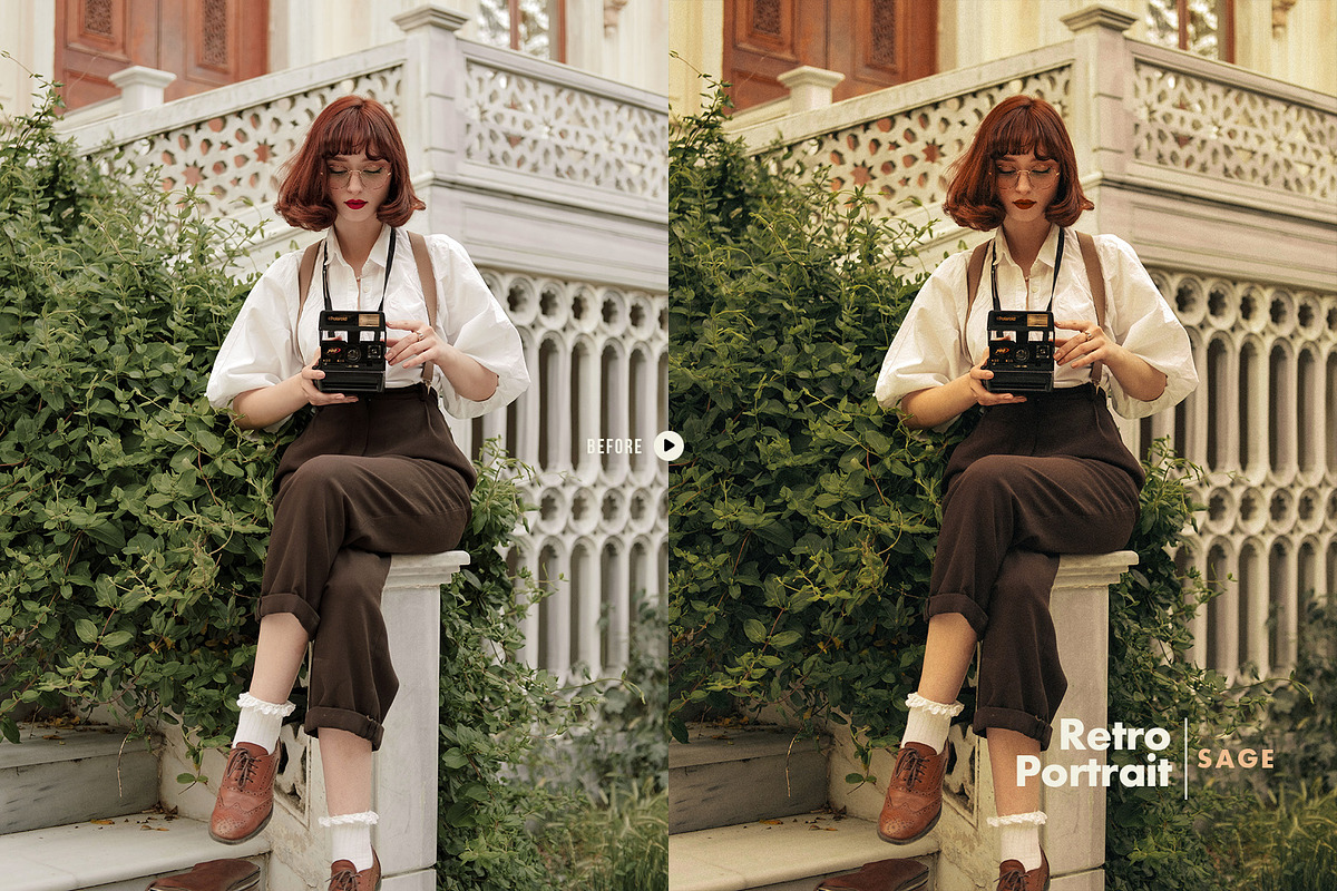 Retro Portrait Lightroom Presets, a Preset Add-On by Presetrain Co. (Photo 8 of 8)