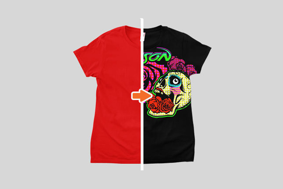 Ladies Lightweight T-Shirt Mockups, a Shirt Mockup by Go Media's Arsenal (Photo 3 of 6)