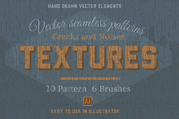 HQ Vector vintage cracking patterns preview 5