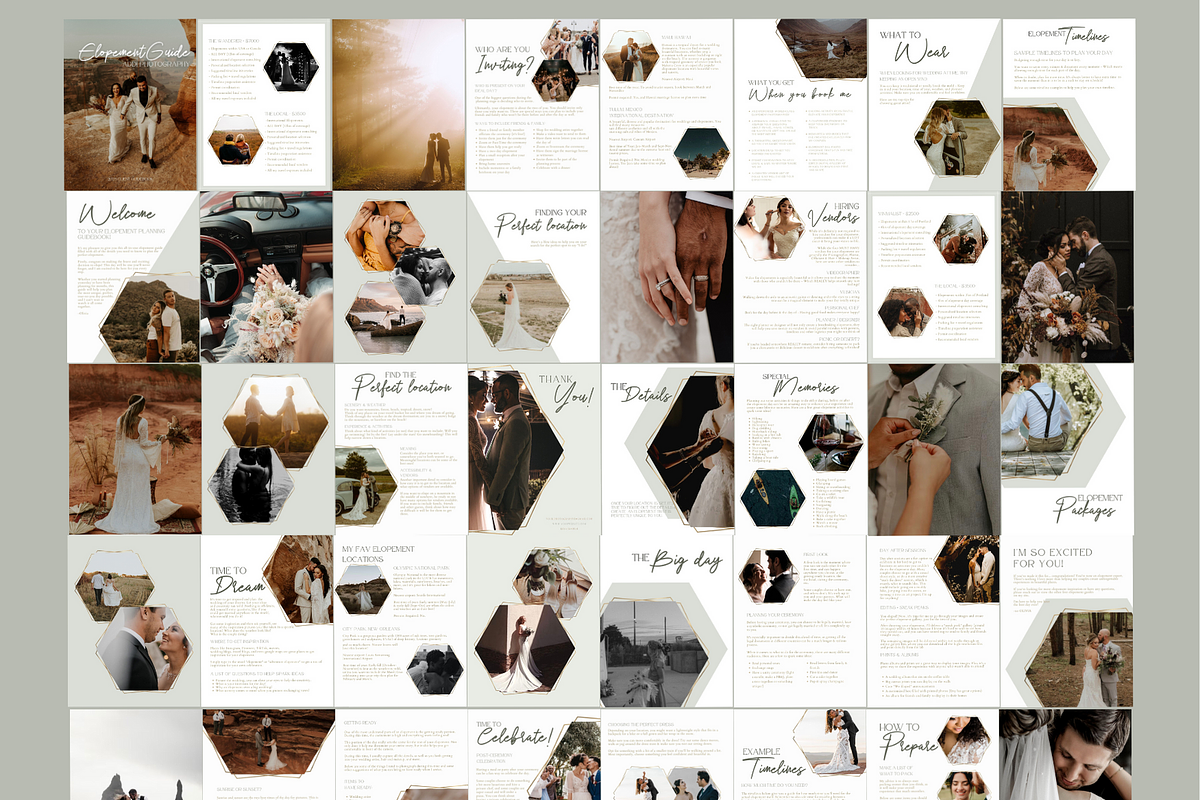 GOLD Elopement Photography Guide, a Magazine Template by Signature Edits (Photo 3 of 11)