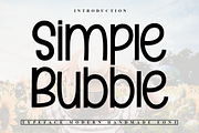 Simple Bubble, a Sans Serif Font by InermediaSTUDIO (Thumbnail 1 of 7)