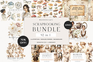 Scrapbooking Bundle II, a Decorative Illustration by PeDe Designs