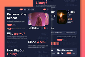 EarGazing - Music Streaming Landing