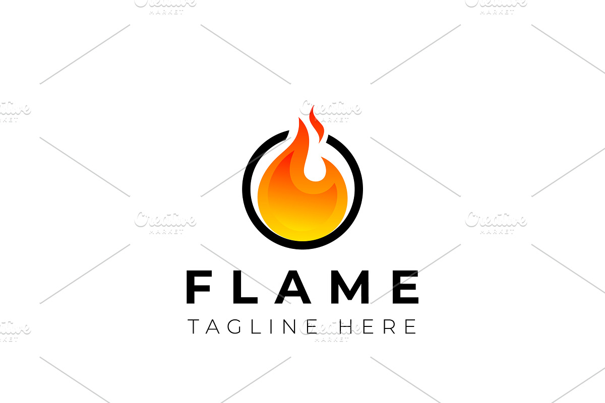 Fire Flame Logo Design, a Branding & Logo Template by AlvinStd