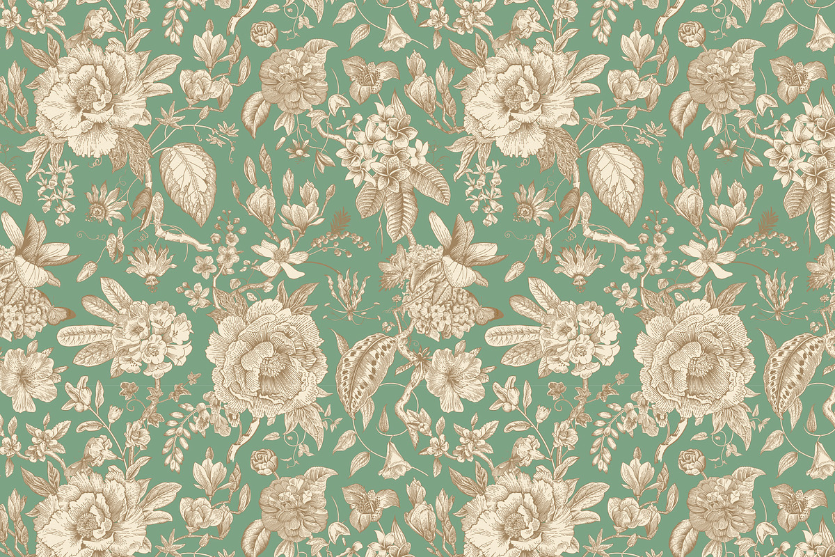 BLOOM. Chinoiserie inspired. B&W, a Decorative Illustration by olga.korneeva (Photo 8 of 11)