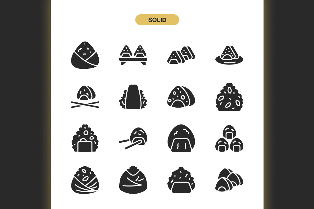 Onigiri Icons, an Icon by Spacepixel Creative (Photo 3 of 3)