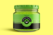 Pickle Sauce Honey Glass Jar Mockup, a Cups & Container Mockup by Digitalphaser (Thumbnail 4 of 8)