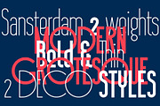 Sansterdam 4 fonts pack, a Sans Serif Font by NREY (Thumbnail 5 of 7)