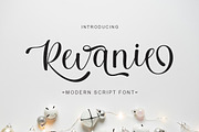 Revanie, a Script Font by Stripes Studio (Thumbnail 1 of 7)