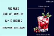 Christmas Festive Cocktail Clipart, an Illustration by SinaCreation (Thumbnail 4 of 5)