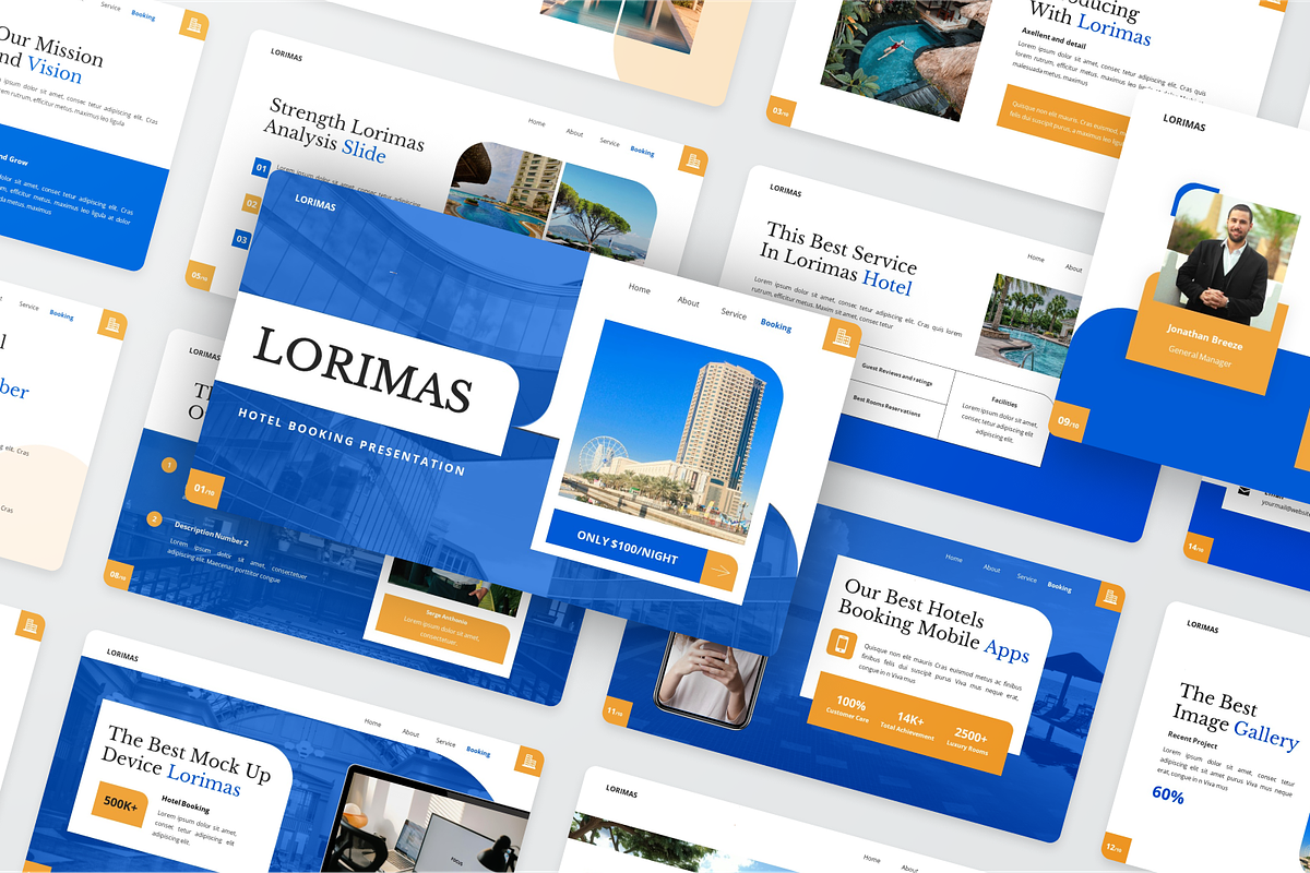 Lorimas - Hotel Booking Powerpoint, a Presentation Template by SquidPixey (Photo 6 of 6)